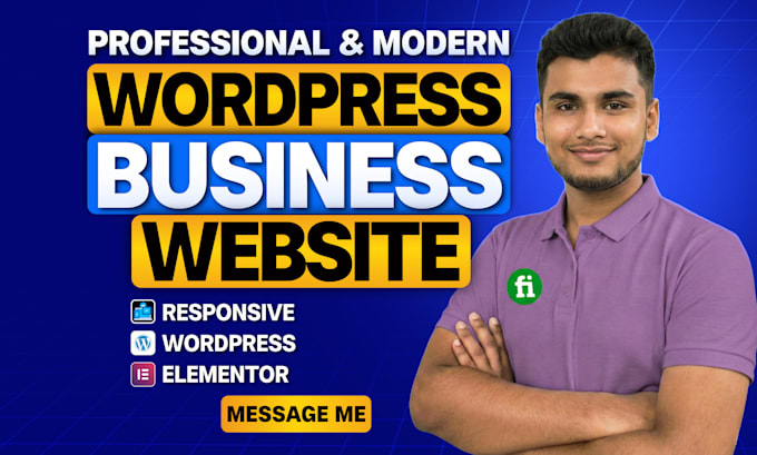 build a wordpress business website design or website redesign in 24 hours