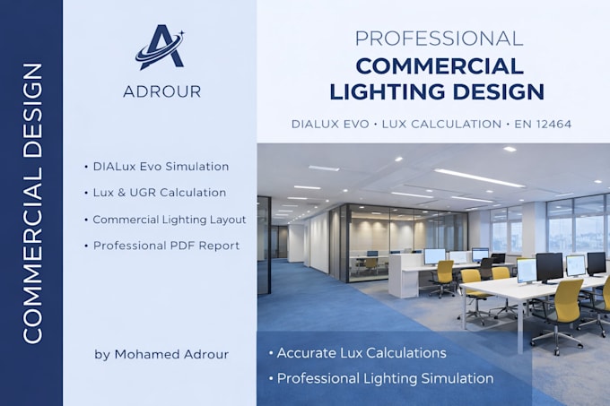 design professional commercial lighting using dialux evo