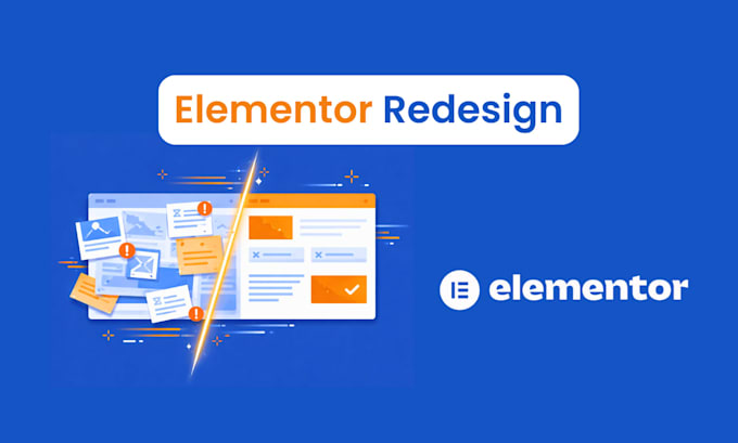 redesign or improve one elementor page in wordpress