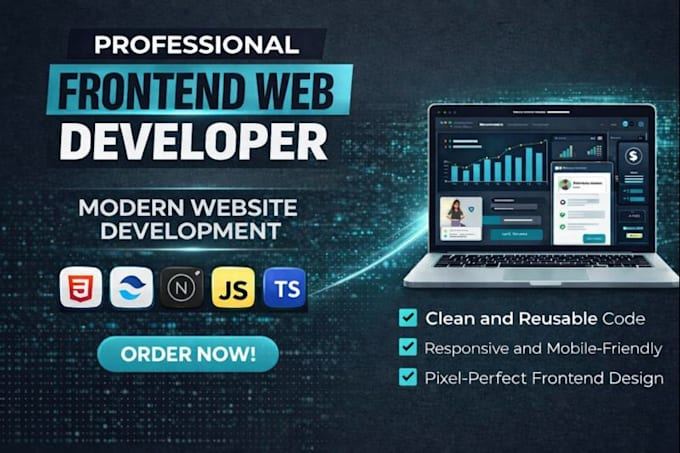create, build rebuild custom website frontend web developer, website development