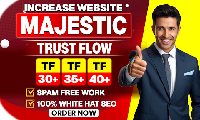 increase your website trust flow to 40 plus