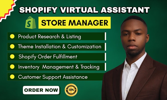 be your reliable shopify virtual assistant and shopify store manager