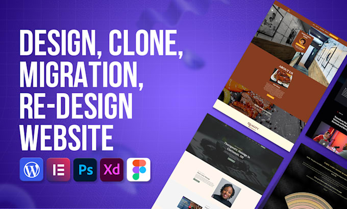 design, clone, and migration wordpress website with elementor pro