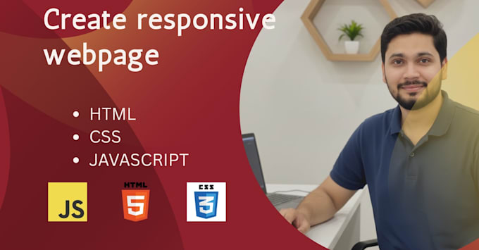 create webpage website for you using html CSS and js