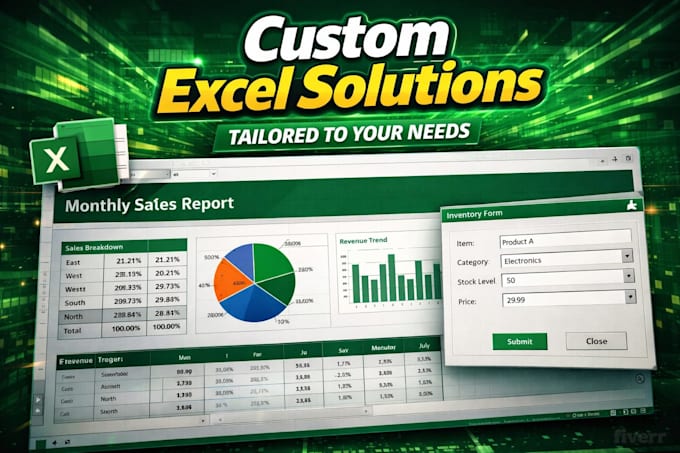 create custom excel spreadsheets to save you hours of work