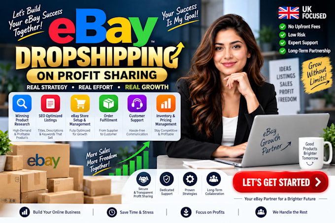 do ebay dropshipping on profit share with proven strategy