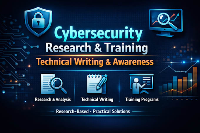 create cybersecurity research reports and awareness training content