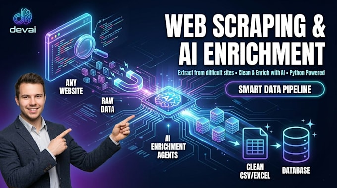 extract data from difficult websites and clean it with ai agents
