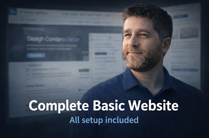 create a complete basic website