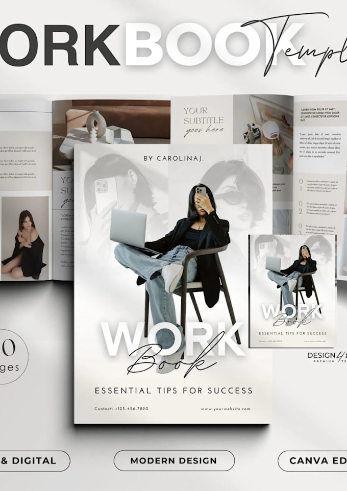 design canva ebook layout, german canva ebook,workbook,spreadsheet,pdf design