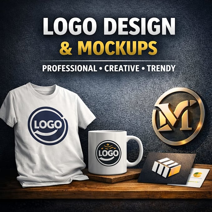 create professional logo and tshirt mockup