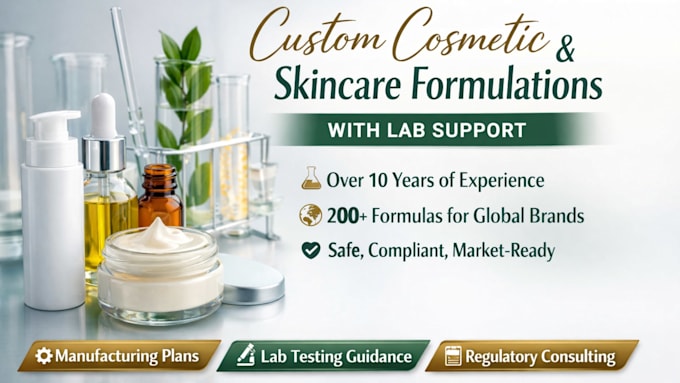 develop safe, stable cosmetic formulations for skincare brands makeup chemistry
