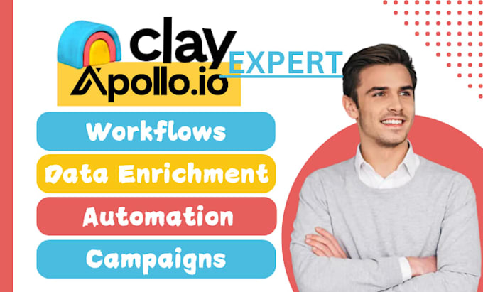 set up clay com and apollo io workflows for cold outreach