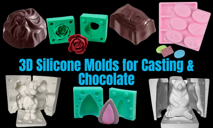 design 3d silicone mold slip casting mold design ready printable stl file