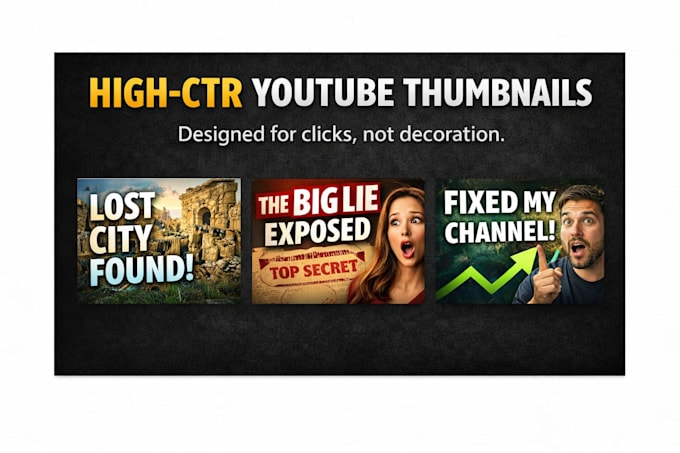 design high CTR youtube thumbnails that increase clicks