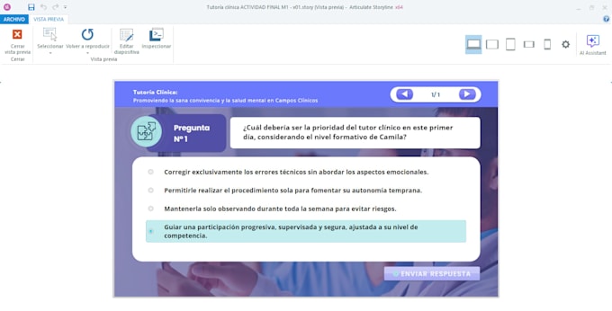 design interactive classes on articulate storyline