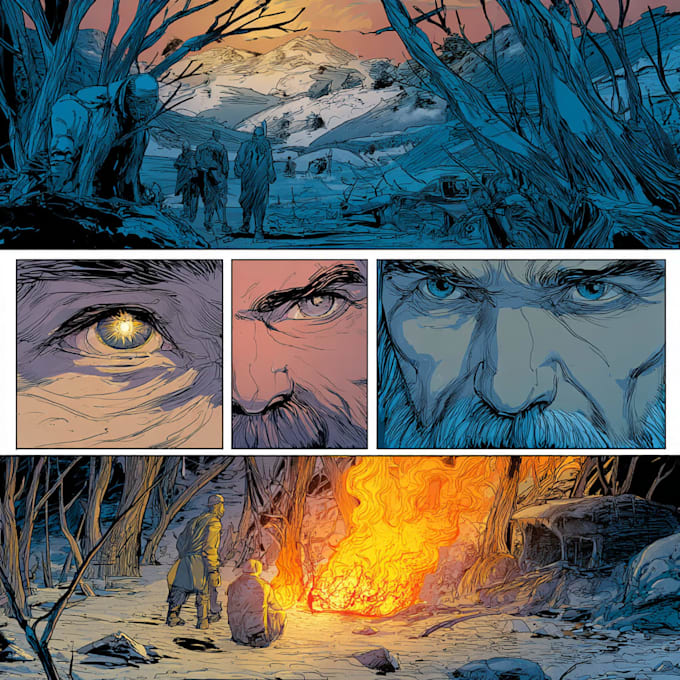 comic book illustration manga comic book illustration