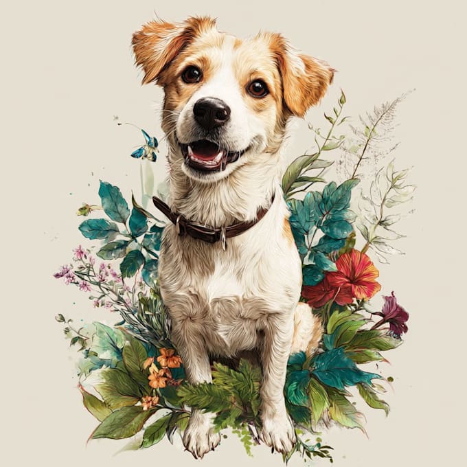 create realistic cartoon pet portraits