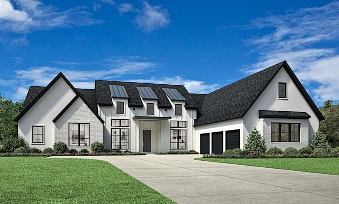do 3d interior design, 3d exterior architectural exterior modeling 3d rendering