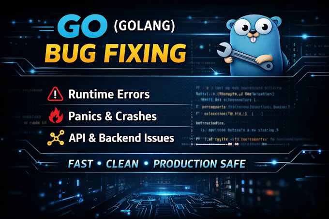 debug and fix go backend errors, crashes, and performance issues