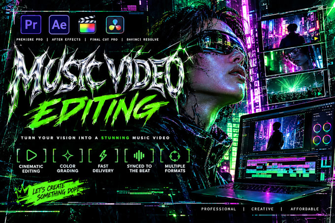 edit your music video with HQ effects and transitions