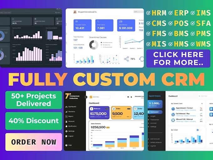 build custom CRM with client portal and admin dashboard