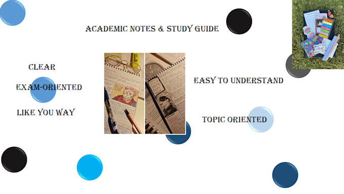prepare easy and helpful exam oriented notes for school and college student