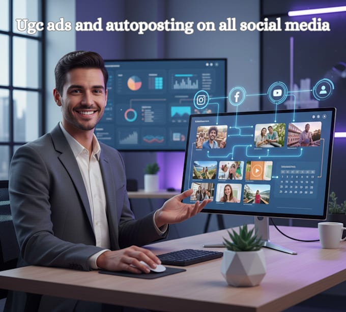 set up ugc content auto posting workflow for social media
