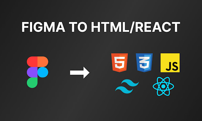 convert figma, PSD to a responsive HTML or react website