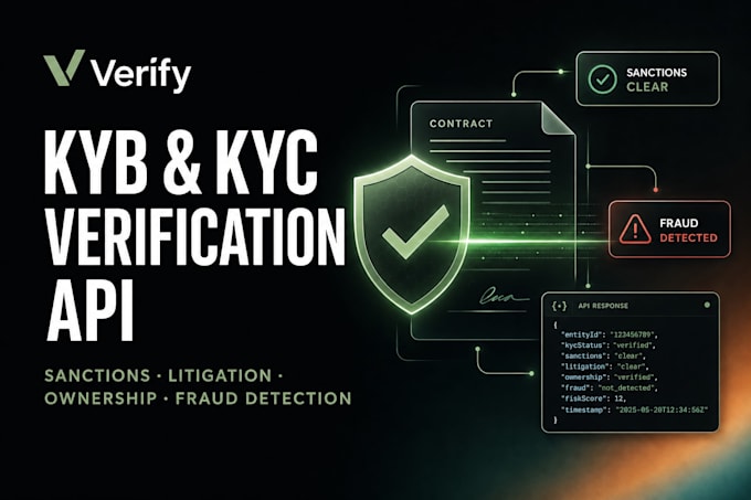 build a kyb, kyc and business verification API with fraud detection