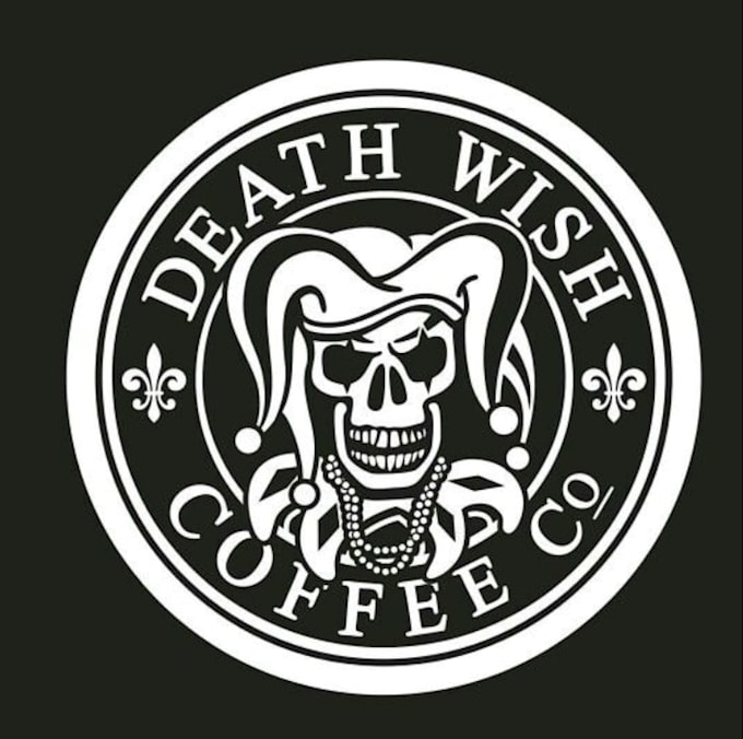 create a logo for a dark themed coffee brand