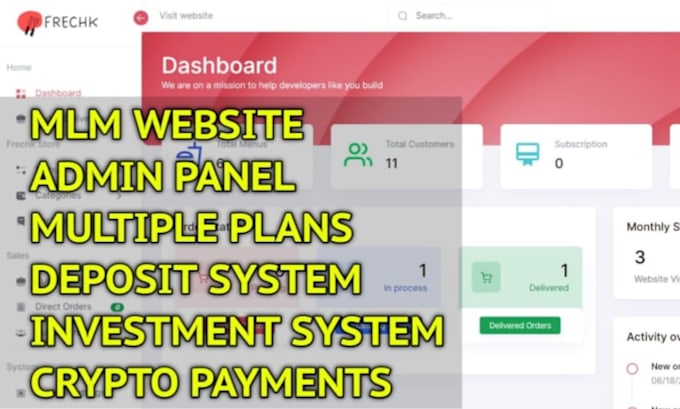 develop MLM software with crypto investment deposit system