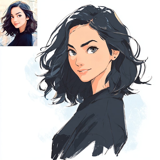 draw anime or manga style portrait