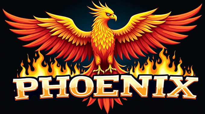 make different phoenix bird logo just in 12 hours