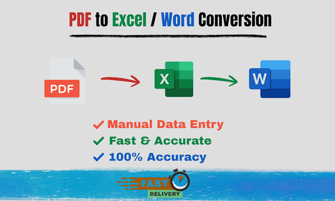 convert PDF to excel or word accurately