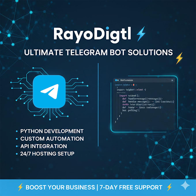 develop a professional python telegram bot