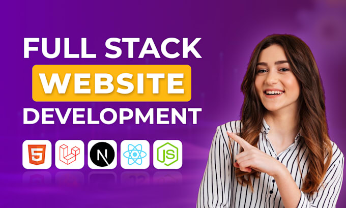 develop a custom full stack web application using react and laravel