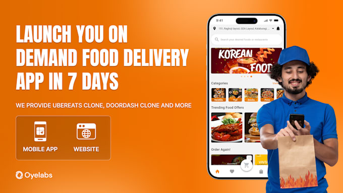 Provide ubereats clone, doordash like food delivery platform by ...