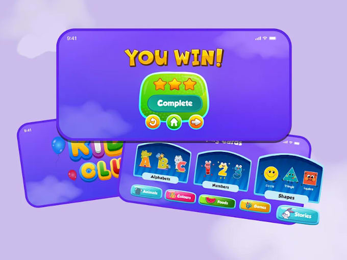 develop a kids learning and educational game app