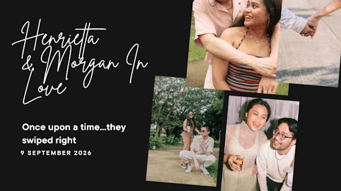make a romantic photo slideshow video for your event