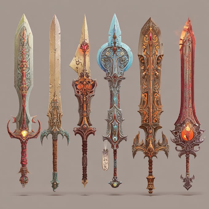 draw your prop or fantasy weapon designs for you