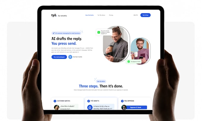 design a modern focused uiux landing page or app in figma