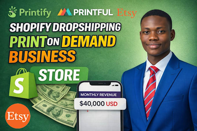 etsy shopify print on demand store printify printful print on demand etsy pod