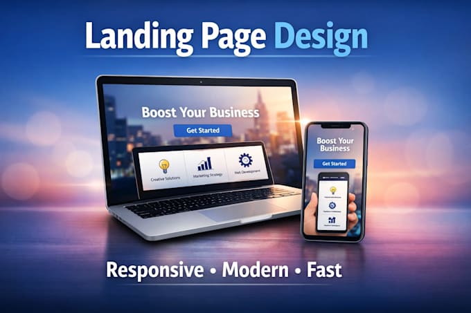 interactive landing page with dynamic features