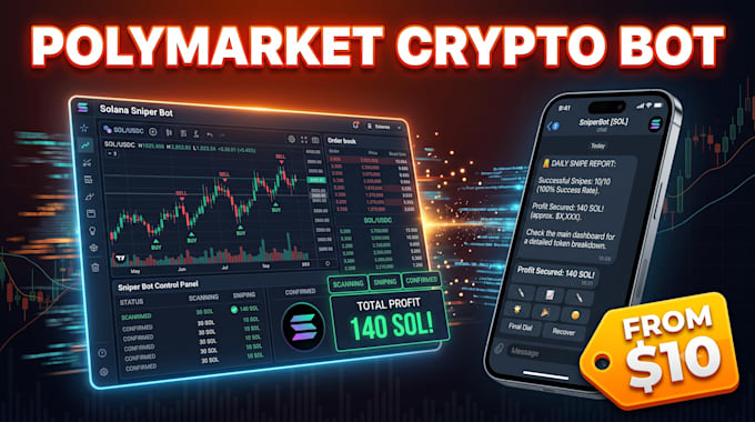 create polymarket bot, trading bot, pump fun sniper bot forex arbitrade bot