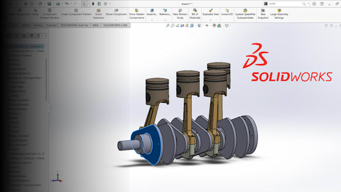 design mechanical parts and assemblies in solidworks