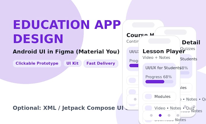design android app UI in figma with XML or jetpack compose