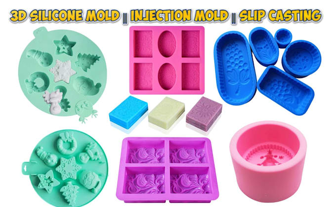 custom 3d printable mold designs for silicone casting, 3d injection mold