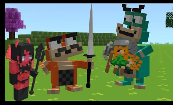 create and animate minecraft models custom mob weapons in blockbench