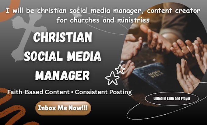 Be christian social media manager, content creator for churches and ...